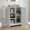 Lirago Bathroom Cabinet Kitchen Freestanding Storage Cabinet with Adjustable Shelves  Sideboard Cabinet White - 3 of 4