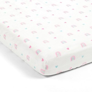 Lush Décor Soft & Micro Plush Fitted Crib Sheet - 1 of 4