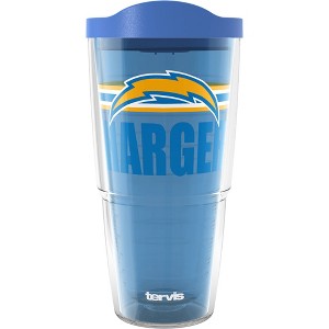 NFL Los Angeles Chargers Go The Distance Classic Tumbler - 24oz: Plastic Lidded Drinkware - 1 of 2