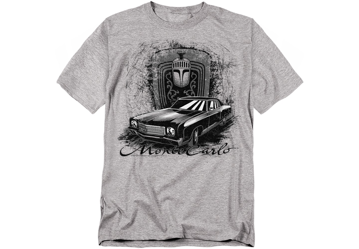Мужская футболка Chevrolet Monte Carlo Drawing T-Shirt, Athletic Heather — фото 1