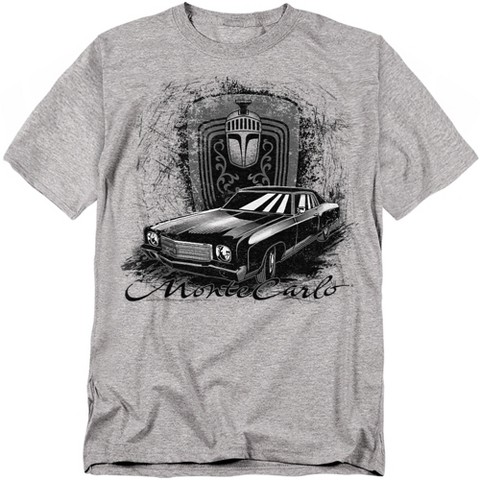 Мужские футболки Chevrolet Men's Chevrolet Monte Carlo Drawing T-Shirt, Athletic Heather, X Large