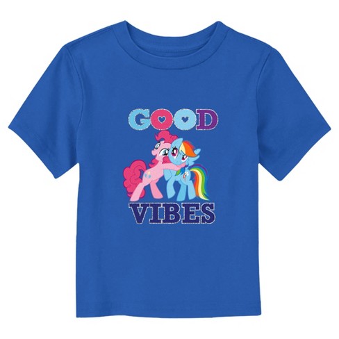 My Little Pony: Friendship is Magic Pinkie Pie and Rainbow Dash Good Vibes  T-Shirt - Royal Blue - 3T - image 1 of 3