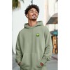 Dalix Alien Embroidery Relaxed Hoodie Soft Fleece Sweatshirt Fit Lounge Mens - 4 of 4