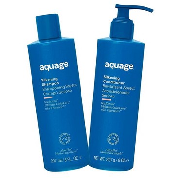 Aquage SeaExtend Silkening Shampoo, 8 oz & Aquage SeaExtend Silkening Conditioner, 8 oz DUO