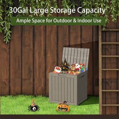 Yardgrace 30/45/80/100 Gallon Weather Resistant Storage and Seating Outdoor Deck Box