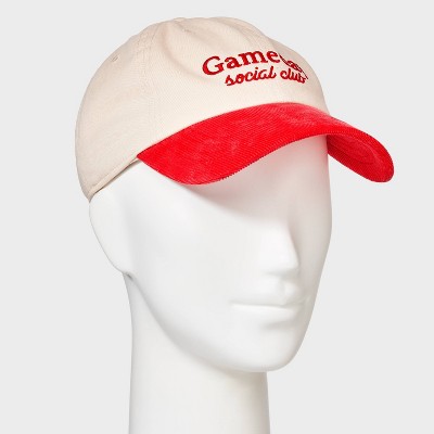 Gameday Social Club Two-Toned Baseball Hat - Universal Thread Beige/Red - image 2