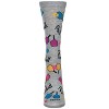 Memoi Women's Pickleball Paddle Rayon From Bamboo Crew Socks Light Gray Heather 9-11 - 2 of 2