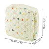 Unique Bargains Lady Portable Square Lipstick Bag Beige Colorful 1 Pc - 2 of 4