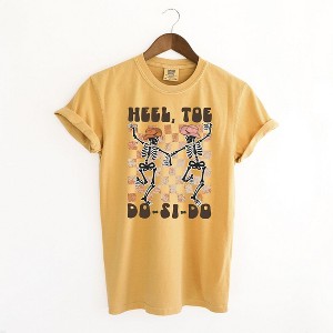 Simply Sage Market Women's Heel Toe Do-Si-Do Short Sleeve Garment Dyed Tee - 1 of 2