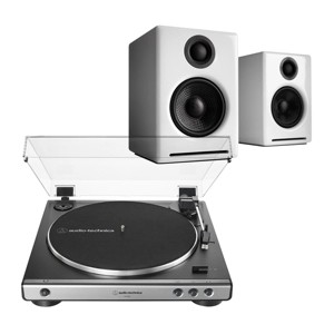 Audio-Technica ATLP60XGM Stereo Turntable with Audioengine A2+ Wireless Speakers - 1 of 4