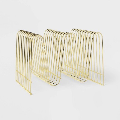 Grid Wire Letter Tray Gold - Threshold™