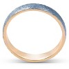 Pompeii3 4mm Band 14k Yellow & Black Gold Brushed Mens Wedding Ring - 3 of 4