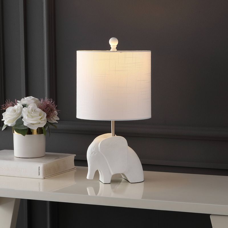 17.5" Koda Eclectic Southwestern Resin/Iron Elephant Kids' Table Lamp (Includes LED Light Bulb) - JONATHAN Y, 2 of 9