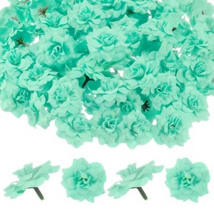 Unique Bargains Silk Rose Artificial Flower Heads Bouquet Decor - 1 of 4