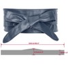 Allegra K Women's Faux Leather Self Tie Bowknot Wide Waist Band Sash Obi Belt One Size - 3 of 4