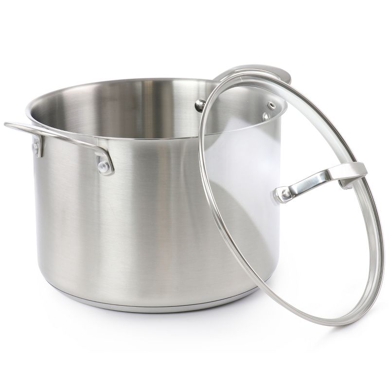 Martha Stewart Everday Midvale 8 Quart Stainless Steel Stock Pot with Lid, 2 of 7