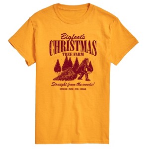 Men's - Instant Message - Bigfoots Christmas Tree Farm Short Sleeve Graphic T-Shirt - 1 of 4