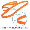 Impresa Urethane Band Saw Tires - 2 Pack - Fits 14 x 1 x 0.095-Inch Saws - Compatible with Most Bandsaws - No Adhesive Needed - 4 of 4