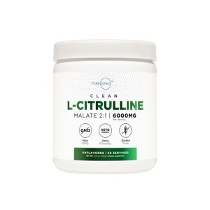 TypeZero L-Citrulline Malate 2:1 Powder (30 Servings, Unflavored) - 1 of 4