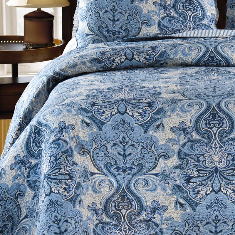 C&F Home Navy Damask Quil, 3 of 4