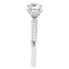 Pompeii3 1 1/4Ct Pave Diamond Engagement Ring in White Yellow Rose Gold Lab Created - 4 of 4