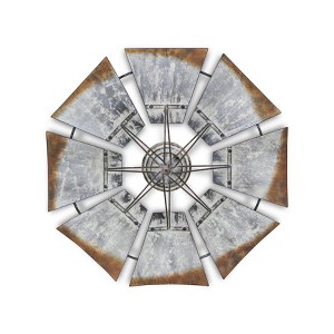 Cheung's Hayes Metal Windmill Wall Dcor - 1 of 4