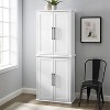 Bartlett Tall Storage Pantry With 2 Stackable Pantries White - Crosley ...