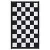 COZONY Outdoor Patio Rug Reversible Waterproof Plastic Straw Mat, Large Checkered Carpet for RV, Deck, Beach, Camping - 3 of 4