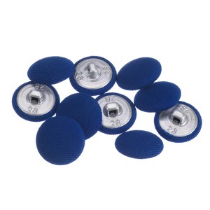 Unique Bargains Round Metal Sewing Cloth Covered Button 10 Pcs - 1 of 4