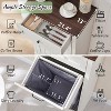 Laundry Hampers with Drawer, 10 Gallon Farmhouse Clothes Hamper, Wood Laundry Table with Laundry Storage Basket for Bathroom - 4 of 4