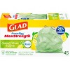 Glad ForceFlex MaxStrength Tall Kitchen Drawstring Trash Bags - Febreze Sweet Citron & Lime - 13gal/45ct - image 2 of 4