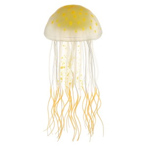 Unique Bargains Silicone Fluorescent Jellyfish Glow Aquarium Decor Ornaments with Suction Cup 2.8"x5.5" - 1 of 4