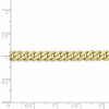 Black Bow Jewelry 5.75mm 10k Yellow Gold, Flat Beveled Curb Chain Bracelet - 4 of 4