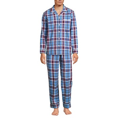 Lands' End Men's Long Sleeve Essential Pajama Set