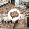 Soft Boho Vintage Low Pile Washable Large Area Rugs Indoor Floor Carpet for Living Room Bedroom - 4 of 4