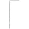 vidaXL Walk-in Shower Wall with Clear ESG Glass Black 39.4 in.x76.8 in. - 4 of 4