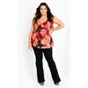 Women's Plus Size Mischa Print Floral Top - floral l'amour | CITY CHIC - 3 of 4
