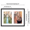 PosterPalooza | Black Finish Collage Frame - White Mat, 20 Frame Sizes to Choose From, UV Acrylic - 2 of 4