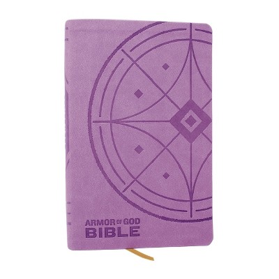 NKJV Armor of God Bible, Purple Leathersoft (Children's Bible, Red Letter, Comfort Print, Holy Bible): New King James Version - by  Thomas Nelson