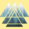 Men's Design By Humans Sacred Geometry Triangles - Misty Forest By Maryedenoa T-Shirt - 2 of 3