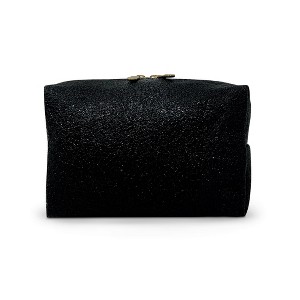 Youzey Midnight Sparkle - Black Glitter Cosmetic Bag - 1 of 4