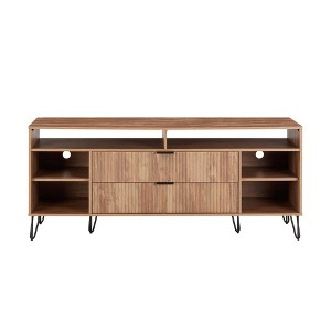 Manhattan Comfort 63" Dumbo TV Stand for TVs up to 60" Golden Brown - 1 of 4