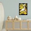 Stupell Industries Stepping Bird on Lily Pads Black Framed Floater Canvas Wall Art - 2 of 4