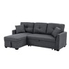 83" L-Shaped Sectional Sofa with Hidden Storage & Tufted Cushions - 4 of 4