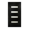 PexFix 36"x80" Fiberglass Entry Door Frosted Glass Front Entrance Door with 6-9/16 Door Frame Black Right Hand Inswing - 2 of 4