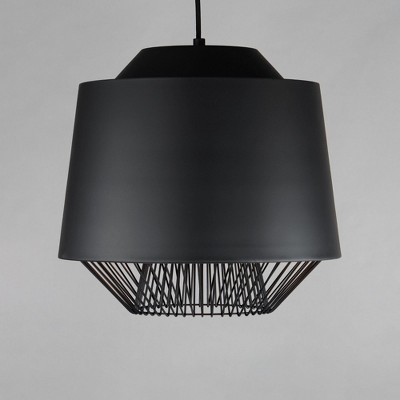 Modern Black and Gold Aluminum LED Pendant Light