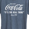 Women's - Coca-Cola - It's The Real Thing Since 1886 Short Sleeve Graphic T-Shirt - image 2 of 4