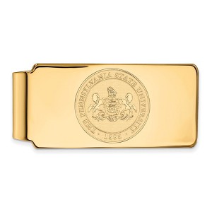 Black Bow Jewelry 10k Yellow Gold Penn State Nittany Lions NCAA Money Clip - 1 of 3