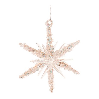 Beaded Glass Star Ornament (Set of 6)