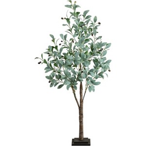 HomeStock  4 ft. Artificial Olive Tree in Pot for Indoor/Outdoor - 1 of 4